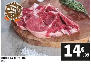 Oferta de Chuleta Ternera por 14,99€ en E.Leclerc