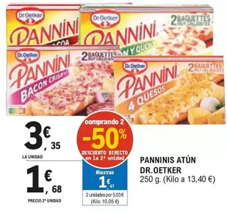 Oferta de Dr Oetker - Panninis Atun por 3,35€ en E.Leclerc