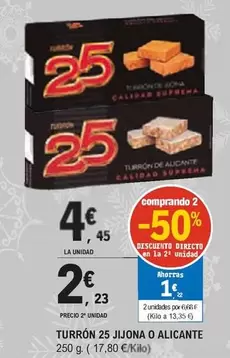 Oferta de Suprema - Turron 25 Jijona por 4,45€ en E.Leclerc