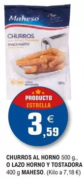 Oferta de Maheso - Churros Al Horno O Lazo Horno Y Tostadora por 3,59€ en E.Leclerc