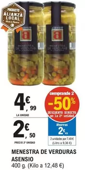 Oferta de Asensio - Menestra De Verduras por 4,99€ en E.Leclerc