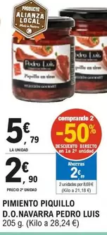 Oferta de Pedro Luís - Pimiento Piquillo D.o. Navarra por 5,79€ en E.Leclerc