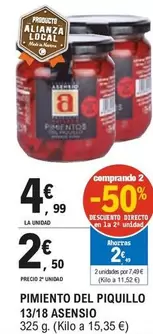 Oferta de Asensio - Pimiento Del Piquillo por 4,99€ en E.Leclerc