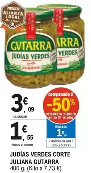 Oferta de Gvtarra - Judias Verdes Corte Juliana  por 3,09€ en E.Leclerc