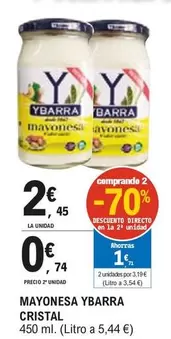 Oferta de Ybarra - Mayonesa Cristal por 2,45€ en E.Leclerc