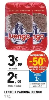 Oferta de Luengo - Lenteja Pardina por 3,99€ en E.Leclerc