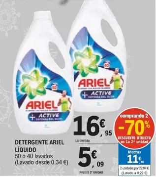 Oferta de Ariel - Detergente Líquido por 16,95€ en E.Leclerc