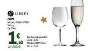 Oferta de Libbey - Copa por 1,5€ en E.Leclerc