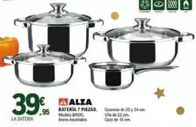 Oferta de Alza - Bateria 7 Piezas por 39,95€ en E.Leclerc