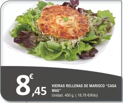 Oferta de Casa Mas - Vieiras Rellenas De Marisco por 8,45€ en E.Leclerc