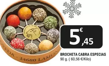 Oferta de Brocheta Cabra Especias por 5,45€ en E.Leclerc