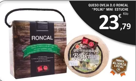 Oferta de Roncal - Queso Oveja D.o Poliki Mini Estuche  por 23,79€ en E.Leclerc