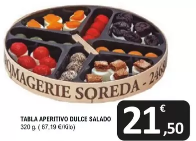 Oferta de Tabla Aperitivo Dulce Salado por 21,5€ en E.Leclerc