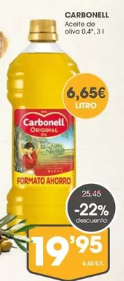 Oferta de Carbonell - Aceite De Oliva por 19,95€ en Supermercados Plaza