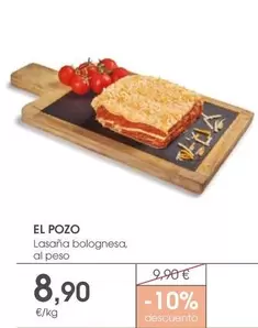 Oferta de El Pozo - Lasaña Bolognese por 8,9€ en Supermercados Plaza