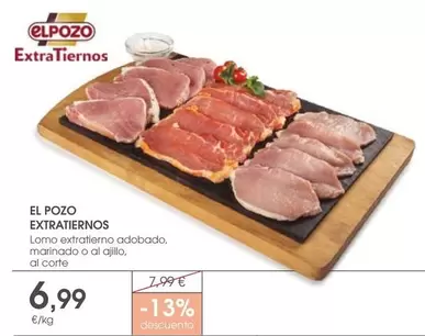 Oferta de Elpozo - Extratiernos Lomo Extratierno Adobado por 6,99€ en Supermercados Plaza