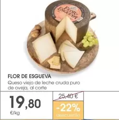 Oferta de Flor De Esgueva - Queso Viejo De Leche Cruda Puro De Oveja por 19,8€ en Supermercados Plaza