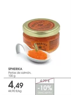 Oferta de Spherika - Perlas De Salmón por 4,49€ en Supermercados Plaza