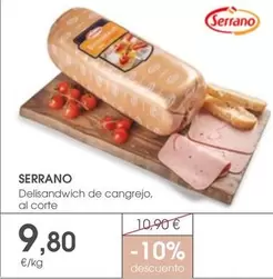 Oferta de Serrano - Delisandwich De Cangrejo por 9,8€ en Supermercados Plaza