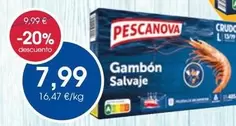 Oferta de Pescanova - Langostino Cocido O Crudo por 7,99€ en Supermercados Plaza