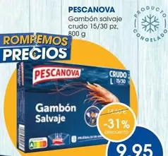 Oferta de Pescanova - Gambón Salvaje Crudo 15/30 Pz por 9,95€ en Supermercados Plaza