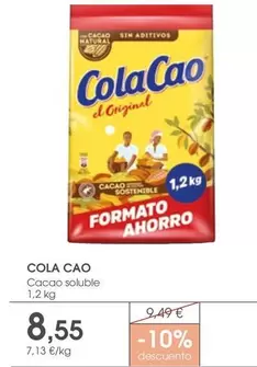 Oferta de Cola Cao - Cacao Soluble por 8,55€ en Supermercados Plaza