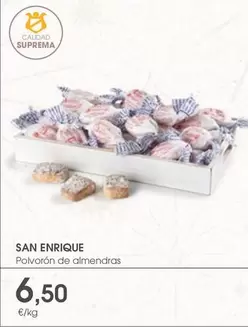 Oferta de San Enrique - Polvoron De Almendras por 6,5€ en Supermercados Plaza