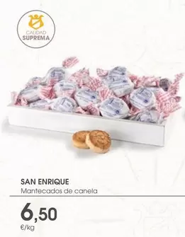 Oferta de San Enrique - Mantecados De Canela por 6,5€ en Supermercados Plaza