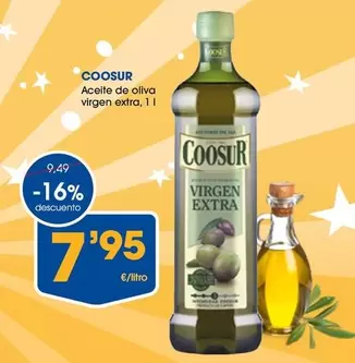 Oferta de Coosur - Aceite De Oliva Virgen Extra por 7,95€ en Supermercados Plaza