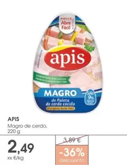 Oferta de Apis - Magro De Cerdo por 2,49€ en Supermercados Plaza