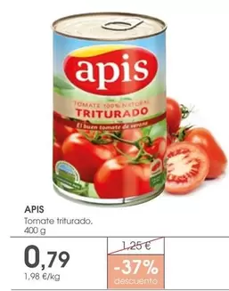 Oferta de Apis - Tomate Triturado por 0,79€ en Supermercados Plaza