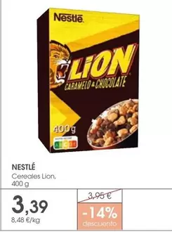 Oferta de Nestlé - Cereales Lion por 3,39€ en Supermercados Plaza