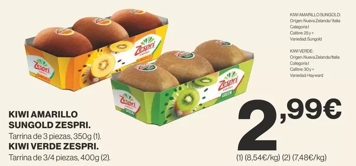 Oferta de Zespri - Kiwi Amarillo por 2,99€ en Supercor