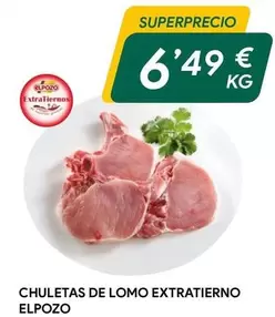 Oferta de Elpozo - Chuletas De Lomo Extratierno por 6,49€ en Masymas