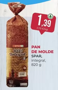 Oferta de Spar - Pan De Molde por 1,39€ en SPAR Gran Canaria