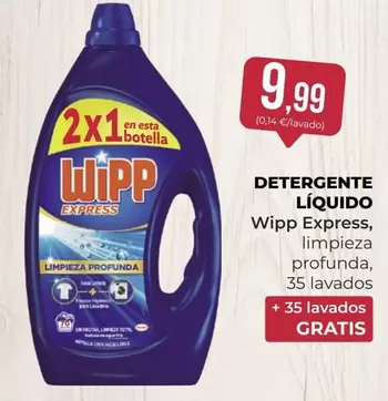 Oferta de Wipp - Detergente Liquido por 9,99€ en SPAR Gran Canaria