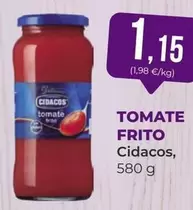 Oferta de Cidacos - Tomate Frito por 1,15€ en SPAR Gran Canaria