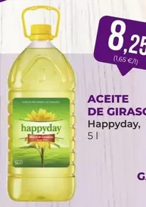 Oferta de Happyday - Aceite De Girasol por 8,25€ en SPAR Gran Canaria