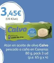 Oferta de Calvo - Atun En Aceite De Oliva por 3,45€ en SPAR Gran Canaria