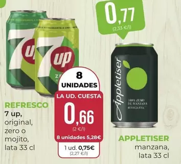 Oferta de 7 up - Refresco por 0,77€ en SPAR Gran Canaria