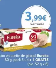 Oferta de Eureka - Atun En Aceite De Girasol por 3,99€ en SPAR Gran Canaria