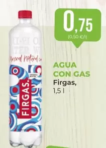 Oferta de Firgas - Agua Con Gas por 0,75€ en SPAR Gran Canaria