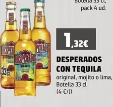 Oferta de Desperados Con Tequila por 1,32€ en SPAR Gran Canaria