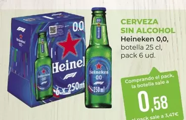 Oferta de Heineken - Cerveza Sin Alcohol 0,0 por 0,58€ en SPAR Gran Canaria