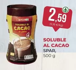 Oferta de Spar - Soluble Al Cacao por 2,59€ en SPAR Gran Canaria