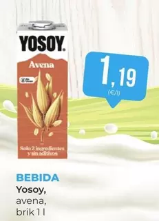 Oferta de YoSoy - Bebida por 1,19€ en SPAR Gran Canaria