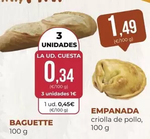 Oferta de Criolla De Pollo por 1,49€ en SPAR Gran Canaria