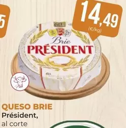 Oferta de Président - Queso Brie por 14,49€ en SPAR Gran Canaria