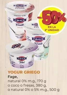 Oferta de FAGE - Yogur Griego en SPAR Gran Canaria