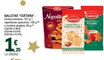 Oferta de Cuétara - Galletas por 1,25€ en E.Leclerc